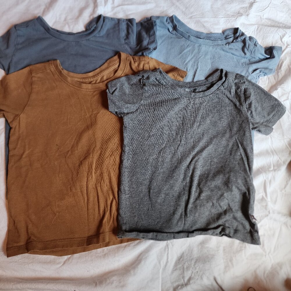 4 organic cotton 24m shirts by Honest
